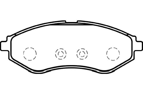 KAVO PARTS Комплект тормозных колодок, дисковый тормоз BP-1008